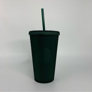 Starbucks Matte Dark Green Grande Studded Timber